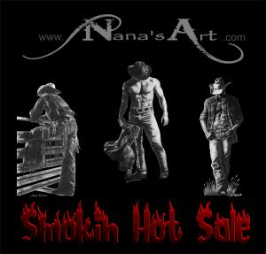 Nanas Art  Smokin Hot Sale  Cowboys Originals